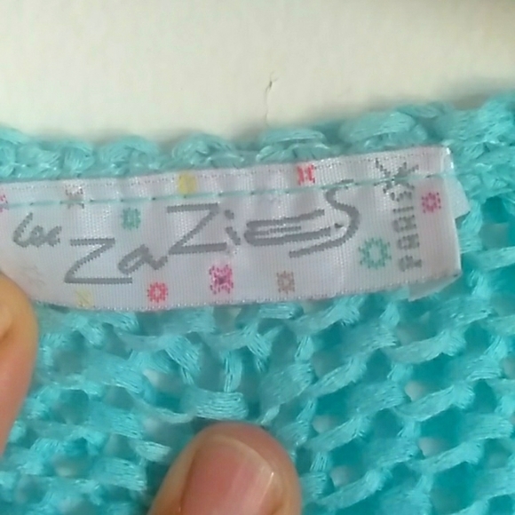 Netted Vintage  Sweater blue short length - Picture 2 of 6